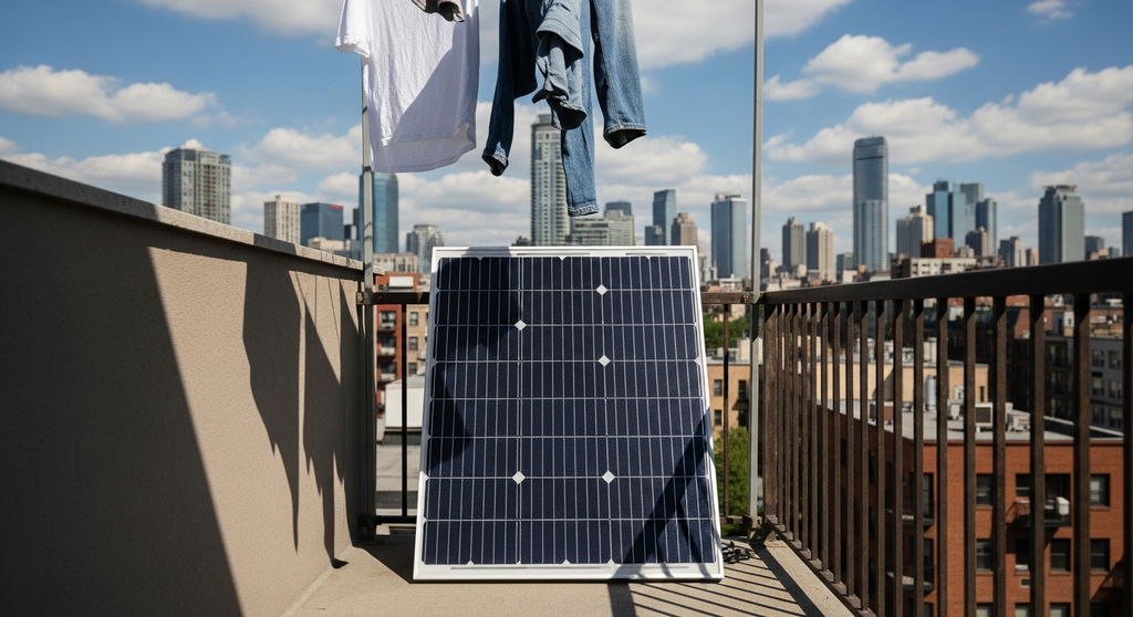 Portable power station and solar panel layout