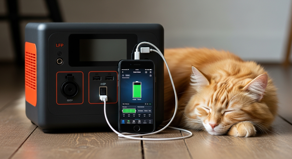 LFP Portable Power Station with Cat
